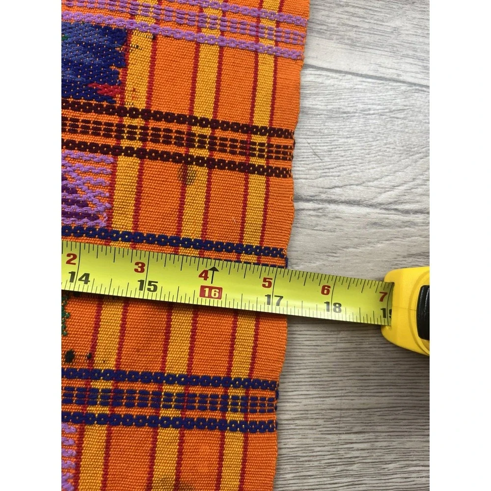 Vtg Guatemalan Table Runner Tapestry /Embroidered 42